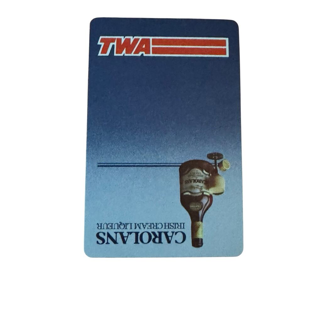 VTG Trans World Airlines TWA Playing Cards Deck Carolans Irish Creek Wings - Picture 2 of 4